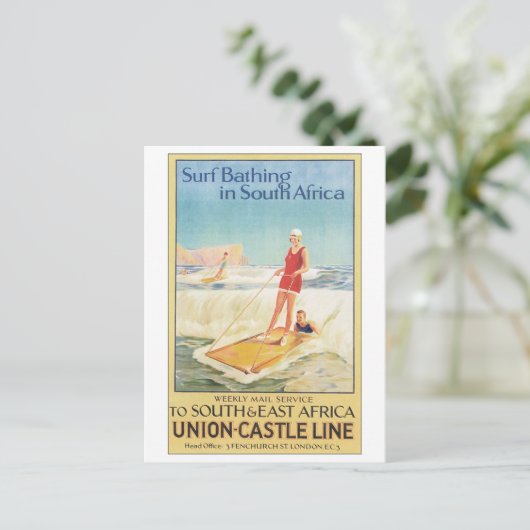 Union-Castle LIne naar Zuid- en Oost-Afrika Briefkaart (Staand voorkant)