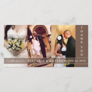 UNION CHOCOLATE CARTE DE REMERCIEMENTS mariage