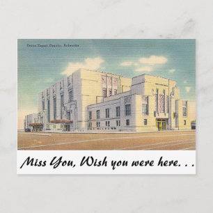Union Depot, Omaha, Nebraska Briefkaart