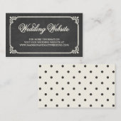 Union du tableau de bord | Carte de site mariage (Devant / Derrière)