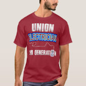 Union Electrician T-shirt Electrical Workers 2e ge (Voorkant)