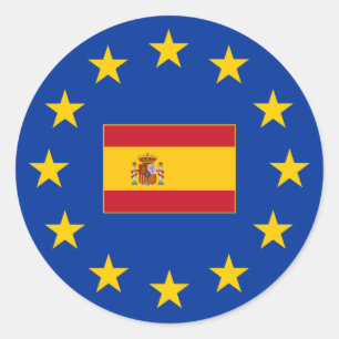 Union européenne Espagne Sticker Round