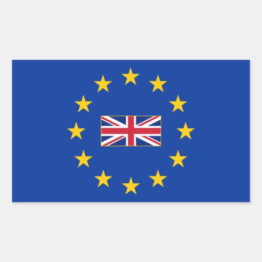 Union européenne Royaume-Uni Sticker rectangle (Devant)