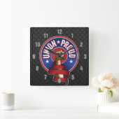 Union Fière Carré Horloge murale (Maison)