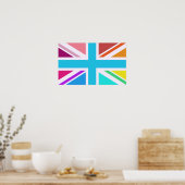 Union Flag/Jack Design - Meerkleurig Poster (Keuken)
