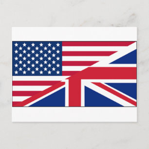 Union Jack Amerikaanse Vlag Patroon Sterren Strepe Briefkaart