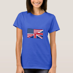 Union Jack Amerikaanse Vlag Patroon Sterren Strepe T-shirt