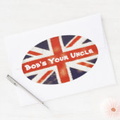 Union Jack Bobs ton oncle Oval Sticker (Enveloppe)