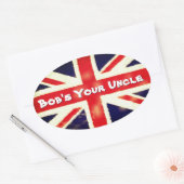 Union Jack Bob's Your Uncle Cool Oval Sticker (Enveloppe)