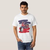 Union Jack Brit scooter T-shirt (Voorkant volledig)