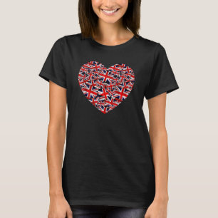 Union Jack British England Verenigd Koninkrijk Hea T-shirt