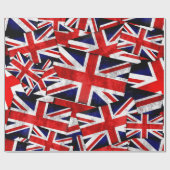 Union Jack British England Vlag Cadeaupapier (Vlak)