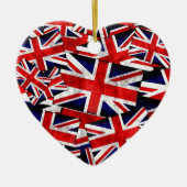 Union Jack British England Vlag Keramisch Ornament (Voorkant)