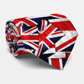 Union Jack British England Vlag Stropdas (Opgerold)