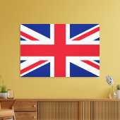 Union Jack ~ British Flag Canvas Afdruk (Insitu (Woonkamer))