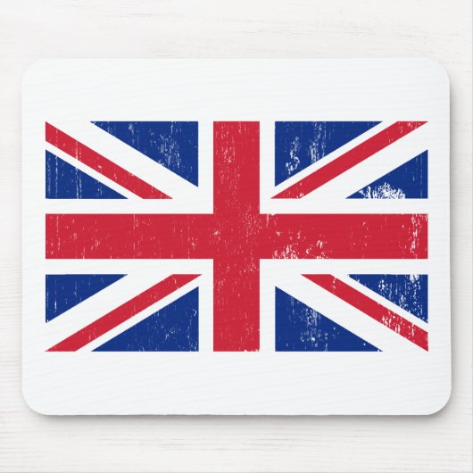 Union Jack British Flag Mousepad Muismat (Voorkant)