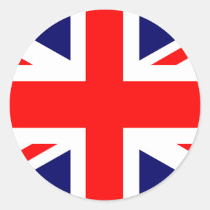 Union Jack British Flag Ronde Sticker