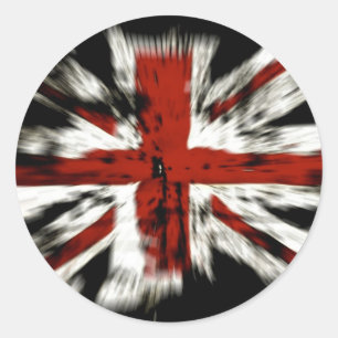 Union Jack British Flag Ronde Sticker