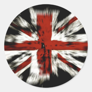 Union Jack British Flag Ronde Sticker