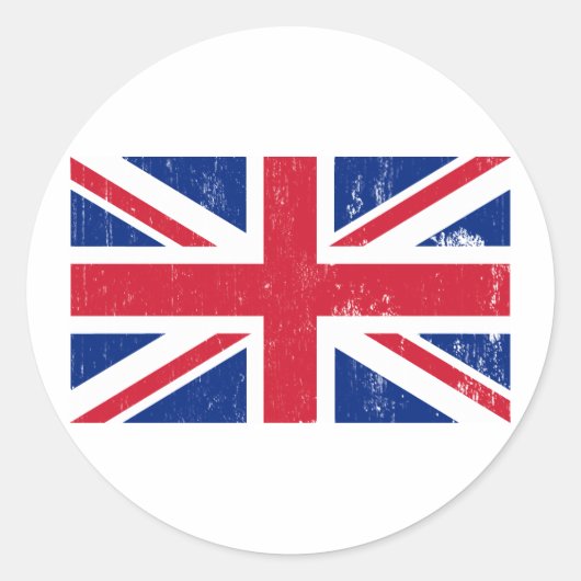 Union Jack British Flag Sticker (Voorkant)