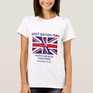 UNION JACK British Mum Proverbs 31 T-shirt