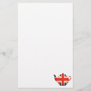 Union Jack British Teapot Briefpapier