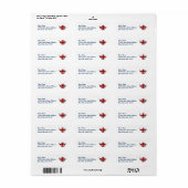 Union Jack British Teapot Etiket (Full Sheet)