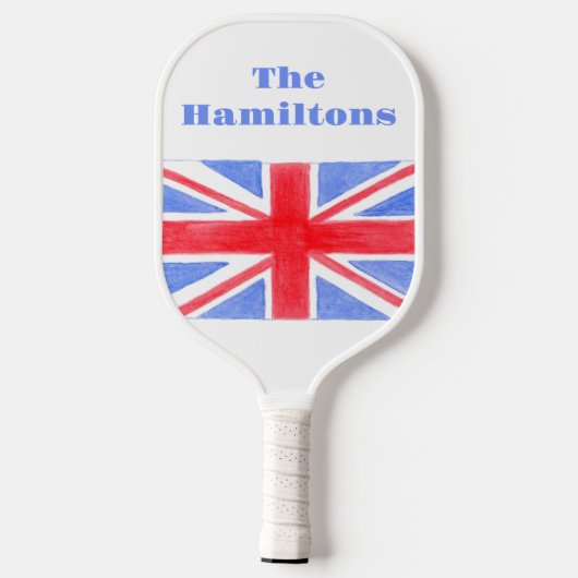 Union Jack Britse vlag Groot-Brittannië Pickleball Paddle (Achterkant)