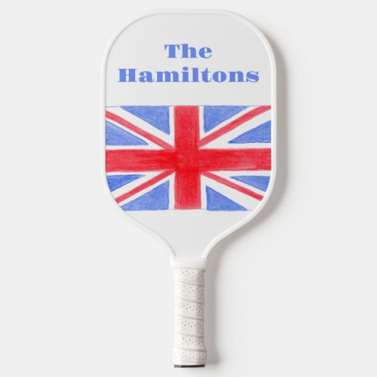 Union Jack Britse vlag Groot-Brittannië Pickleball Paddle (Voorkant)