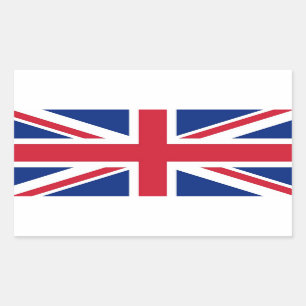 Union Jack: Britse vlag Rechthoekige Sticker