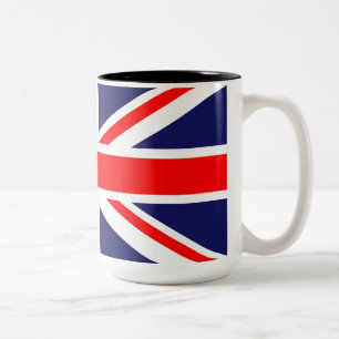 Union Jack - Britse vlag Tweekleurige Koffiemok