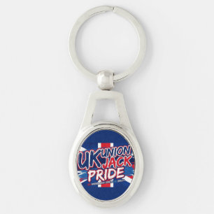 Union Jack Britse Vlag Vintage Persoonlijk Sleutelhanger