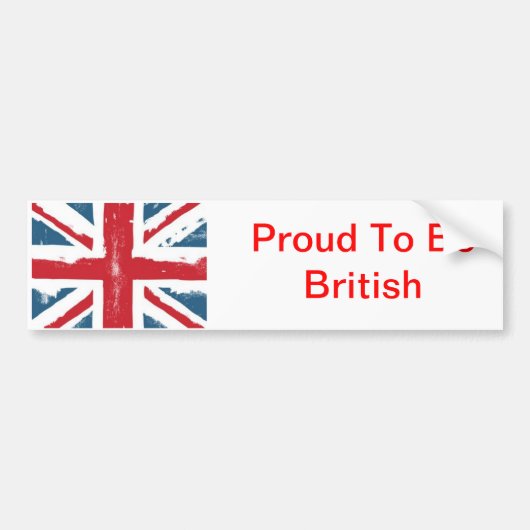 Union Jack Bumpersticker (Voorkant)