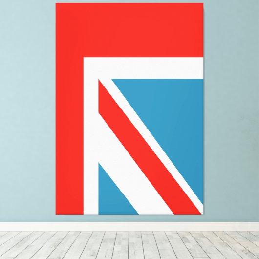 Union Jack Canvas Afdruk (Insitu (Houten vloer))