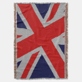 Union Jack Carbon Style Decor Deken (Voorkant Verticaal)