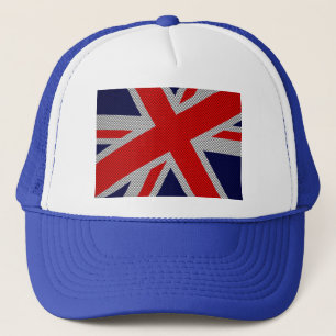 Union Jack Carbon Style Decor Trucker Pet