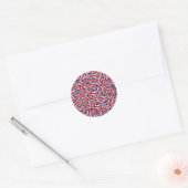 Union Jack Collage Ronde Sticker (Envelop)