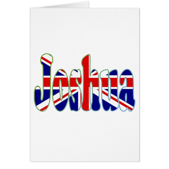 Union Jack cutout Joshua (Voorkant)