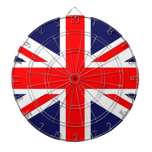 Union Jack Dart Board Dartbord (Voorkant)