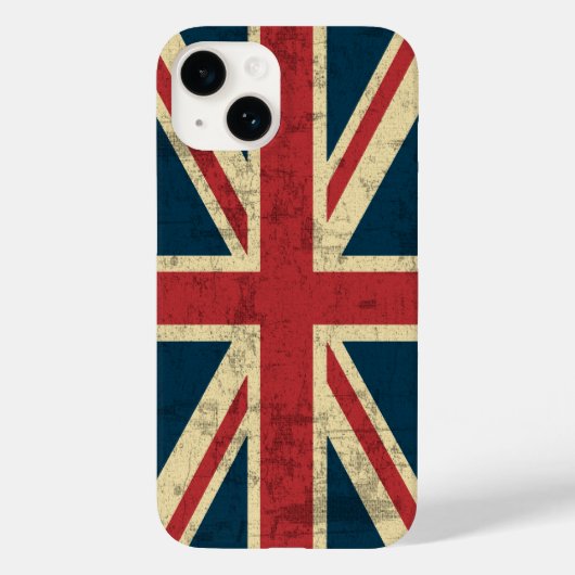 Union Jack  Distress Case-Mate iPhone Case (Achterkant)