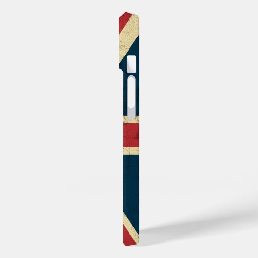 Union Jack  Distress Case-Mate iPhone Case (Achterkant / Links)