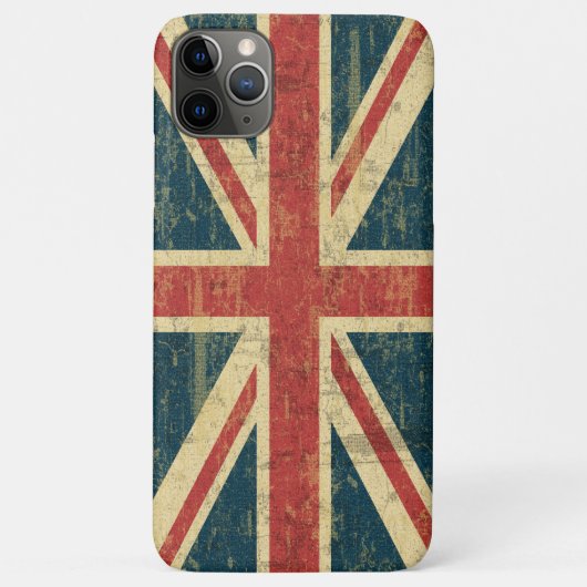 Union Jack Distress Case-Mate iPhone Case (Achterkant)