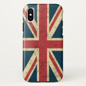Union Jack  Distress Case-Mate iPhone Case (Achterkant)