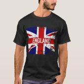 Union Jack Distress England Britse vlag T-shirt (Voorkant)