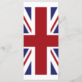 Union Jack Drapeau British Mariage Menu (Dos)