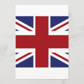 Union Jack Drapeau British Mariage Menu (Dos)