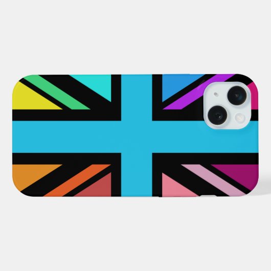 Union Jack/Drapeau Multicolore+Noir (Verso Horizontal)