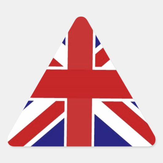 Union Jack Driehoek Sticker (Voorkant)