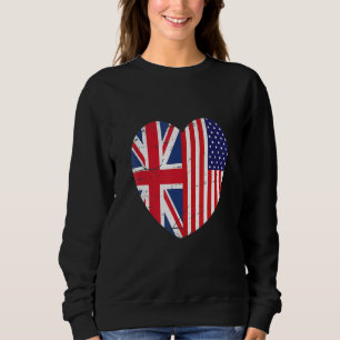 Union Jack en Vlag van de Verenigde Staten van Ame Trui