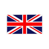 Union Jack England vlag Etiket (Voorkant)